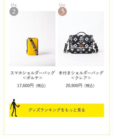 グッズランキング②